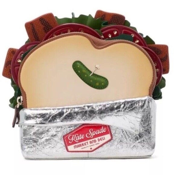 NWT KATE SPADE Glamwich 3d Sandwich Crossbody Bag Novelty Purse Handbag - Picture 2 of 5